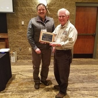 Tim Eisele receives Special Service Award 2019 WI chapter TWS